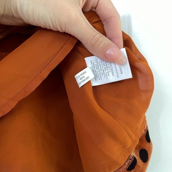 Madewell Velvet Circle Mini Skirt Leopard Dot - 4 - Picture 7 of 10